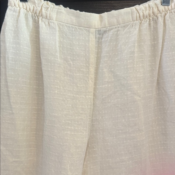 Eileen Fisher Off-White Relaxed Pants - Picture 2 of 4